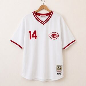 Mitchell & Ness Blokecore Pete Rose Reds Jersey Mens 50 Vintage Style 1976 Retro